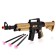 M-16 automaton, shoots with suction cups, MIX color