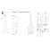 Suspended chandelier ST LUCE. SL228.103.03. TERSO. 3x40 watts, E14, 26x26x50 cm, chromium color