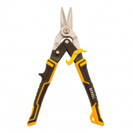 Scissors for metal Denzel, 270 mm, direct cut, steel CRMO, three-complex.ruk-ki