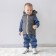 Beginning children's insulated kinderlitto "Orsetto", height 86-92 cm, color graphite