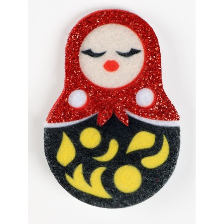 Carnival set "Marfushenka-Dushenka": A scarf and brooch-2