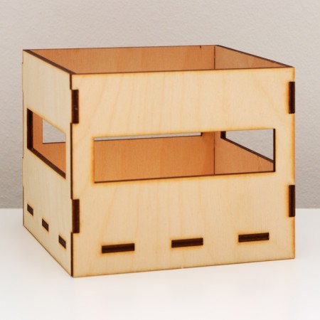 Wooden Kashpo 11.5 x 10.5 x 9 cm-2