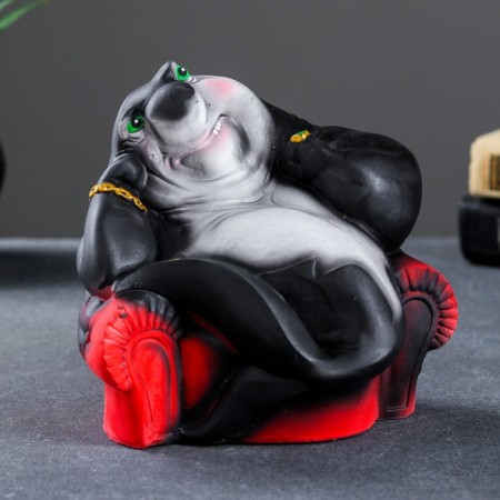 Piggy bank "Shark Boss" 14x14x15cm