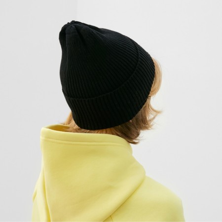 Children's hat minku, rr 48-52, black color-1