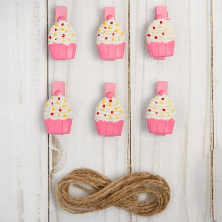 Set of decorative clothespins "Pieses" set of 6 pcs.-4