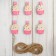 Set of decorative clothespins "Pieses" set of 6 pcs.