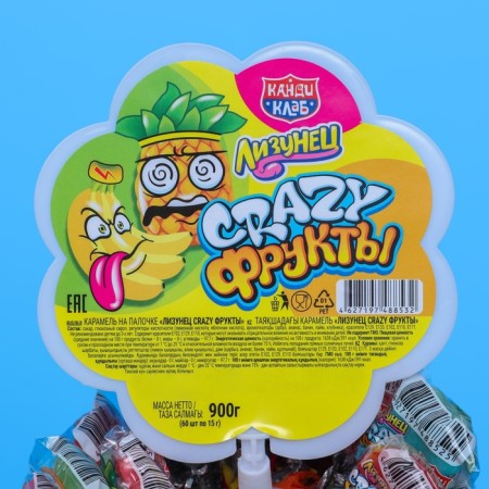 Caramel on the stick "Lizunets Crazy Fruits" 15 g-6