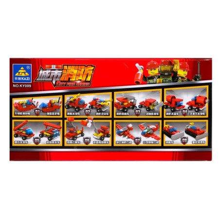 Designer Firefighters "Technique", 8 types, mix-17
