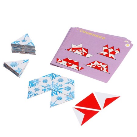 Developing game "Snowflakes. Trimino "-2