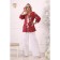 Female blouse, size 44, red color