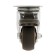 Furniture wheel Cappio d = 50, with a stop, rotary, soft move, tpr coating