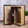 Safe wood book "Golden sailboat" 21x13x5 cm