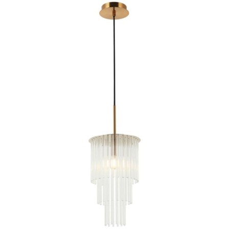 Suspended lamp Imposio 1xe14 40W, size 20x20x49-150 cm, bronze color