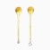 Tablespoons souvenir New Year's "Happy New Year" 2 pcs., 14.8 x 2.7 cm