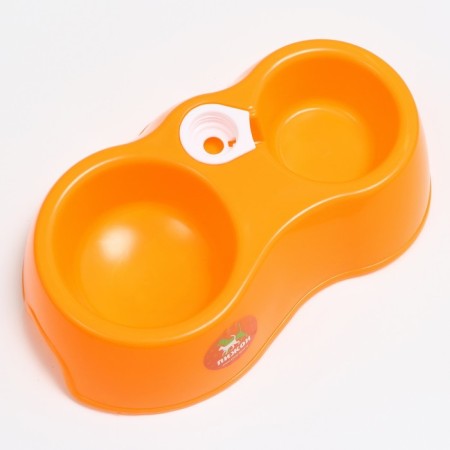 Double round bowl, 27 x 16 x 6.5 cm, orange-2