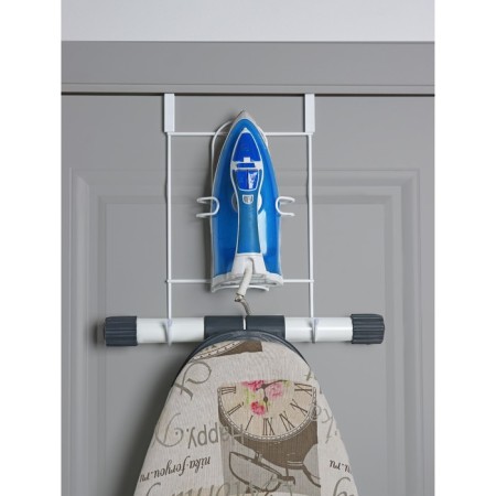 The holder is a diverse for an ironing board and an iron, 25 × 14.5 × 40.5 cm, white color-2