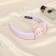Hair rim "Jeannette" Style Ornament, 3 cm, pink