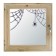 Window 60x60 cm, "spider", single -chamber double -glazed window, seal, needles