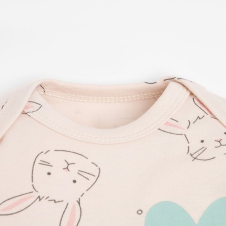 Set: jumper and pants crumb I am a "bunny", height 86-92 cm, beige/olive color-1