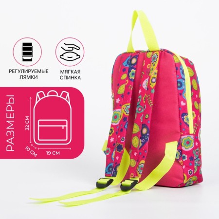 Baby backpack on lightning, raspberry color-1