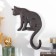 Decorative metal hook "cat" 9x3x18 cm