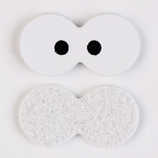 Eyes, set of 50 pcs., Size 1 pc. - 2 × 1 cm