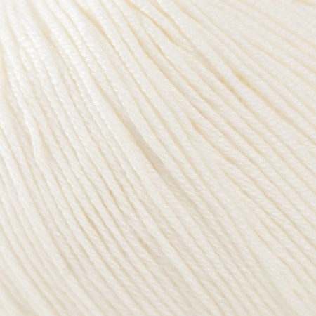 Yarn "Baby Cotton" 50% acrylic 50% cotton 165m/50g (401 white)-2