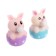 Anthistress Mick "Bunny with a chewing gum", with air, Mix color, in showbox