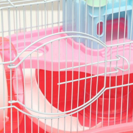 A cage for rodents "Pigzon", equipped with a lock, 37 x 27 x 30 cm, pink-2