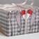 Capcake box, confectionery packaging, 4 cells “Real Men”, 16 x 16 x 10 cm