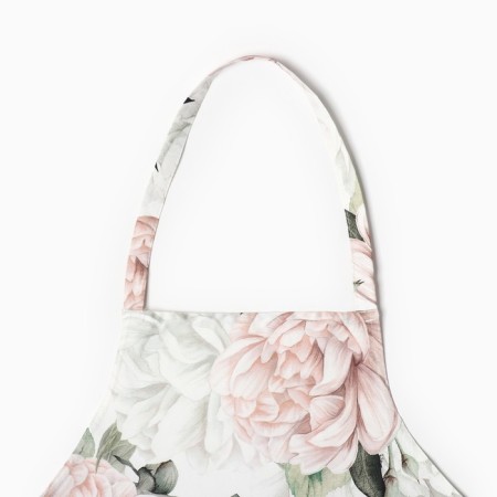 Apron Ethel "Peonies" 60x70 cm, 100% HL, sarzha 190 g/m2-2