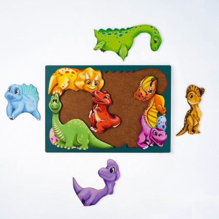 Figure puzzle "dinosaurics", 12 details, from 3 years old-3