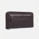 Male purse with lightning, department for bills, for cards, for coins, brown color