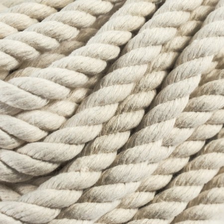 Cotton rope 10 mm (20 m) white, motor-6