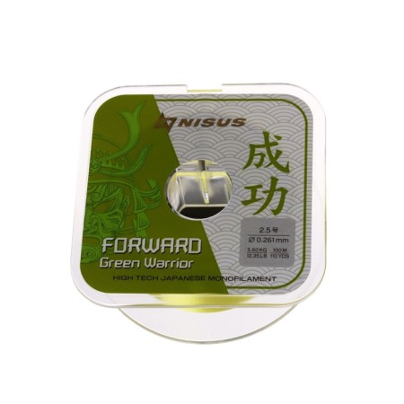 Nisus Forward Warrior fishing line, diameter 0.261 mm, test 5.6 kg, 100 m, green