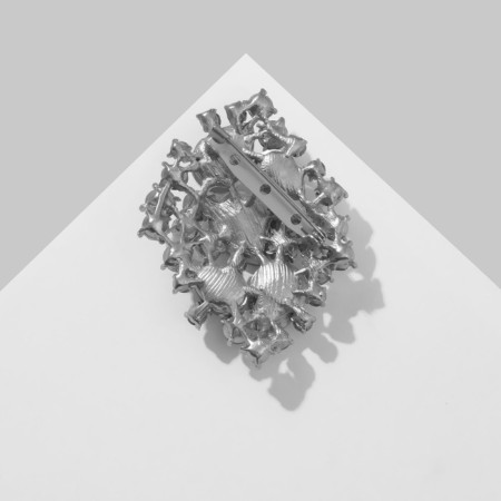 Brooch "Empress" drops, color in silver-1