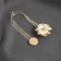 Picking for curtains "Flower", d = 5 cm, gold color