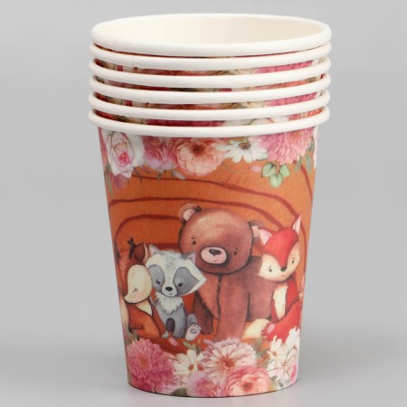Paper glasses "animals", 6 pcs.-1