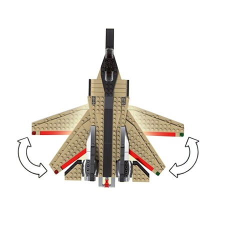 Block designer "Fast aircraft", 312 parts, 3 assembly options-1
