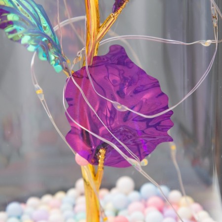 Nightlight "Color Flower" LED from batteries 3haaa 11x11x20 cm-5