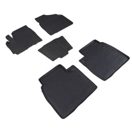 Rubber rugs with high side for Lifan X60, 2013-