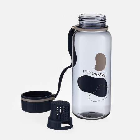 Water bottle, 600 ml, 20 x 7 cm, with sieve, mix-2
