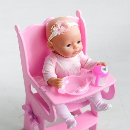 Children's toy: a table for feeding with soft seats, the Diamond Princess collection is pink-2