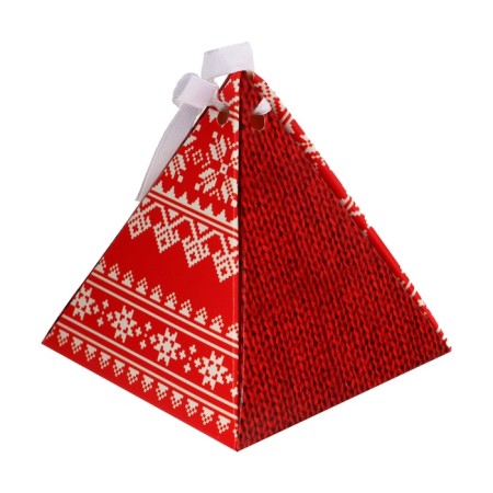 New Year. Bonbonniere, New Year's gift packaging “The Public Mood”, 7 × 7 × 7.5 cm.-2
