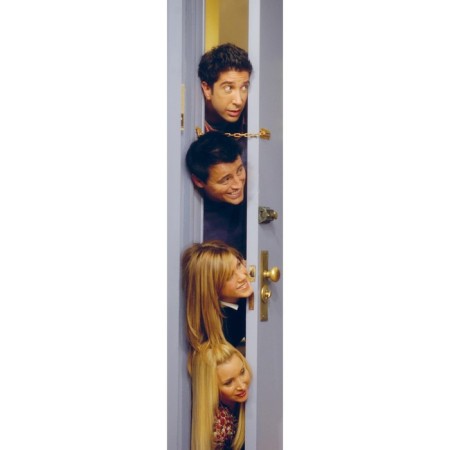 Bookmark with an elastic band. Friends-1