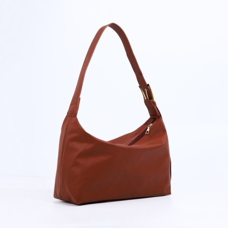 Bag-bag with zipper brown color-1