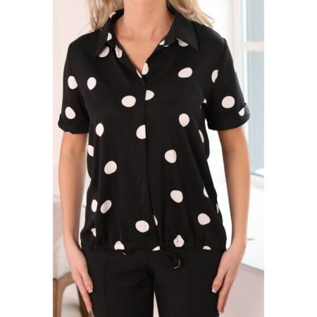 Female blouse, size 44, black color-2