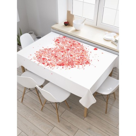 The tablecloth "Air Heart", rectangular, oxford, size 120x145 cm