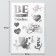 Stickers (stickers) "Valentine" 10x15 cm, color silver, 5-320