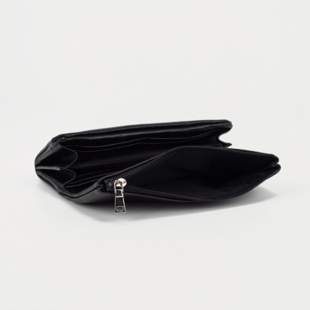Women's wallet with lightning, black color-3